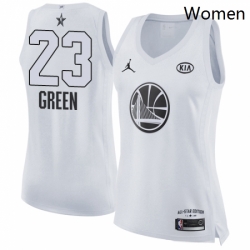 Womens Nike Jordan Golden State Warriors 23 Draymond Green Swingman White 2018 All Star Game NBA Jersey