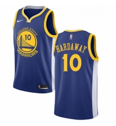 Youth Nike Golden State Warriors 10 Tim Hardaway Swingman Royal Blue Road NBA Jersey Icon Edition