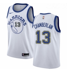 Youth Nike Golden State Warriors 13 Wilt Chamberlain Authentic White Hardwood Classics NBA Jersey