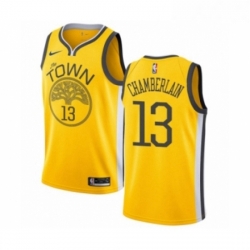 Youth Nike Golden State Warriors 13 Wilt Chamberlain Yellow Swingman Jersey Earned Edition