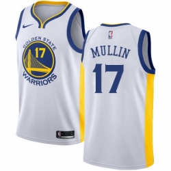 Youth Nike Golden State Warriors 17 Chris Mullin Authentic White Home NBA Jersey Association Edition