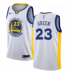 Youth Nike Golden State Warriors 23 Draymond Green Swingman White Home NBA Jersey Association Edition