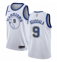 Youth Nike Golden State Warriors 9 Andre Iguodala Swingman White Hardwood Classics NBA Jersey