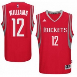 Mens Houston Rockets 12 Lou Williams adidas Red Swingman climacool Jersey 