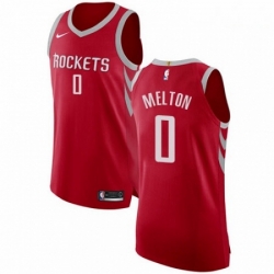 Mens Nike Houston Rockets 0 DeAnthony Melton Authentic Red NBA Jersey Icon Editi