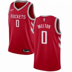 Mens Nike Houston Rockets 0 DeAnthony Melton Swingman Red NBA Jersey Icon Editi