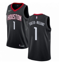 Mens Nike Houston Rockets 1 Michael Carter Williams Swingman Black NBA Jersey Statement Edition 