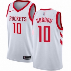 Mens Nike Houston Rockets 10 Eric Gordon Swingman White Home NBA Jersey Association Edition