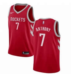 Mens Nike Houston Rockets 7 Carmelo Anthony Swingman Red NBA Jersey Icon Edition 