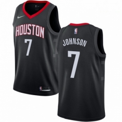 Mens Nike Houston Rockets 7 Joe Johnson Swingman Black NBA Jersey Statement Edition 