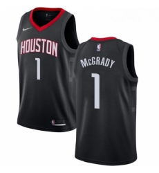 Womens Nike Houston Rockets 1 Tracy McGrady Swingman Black Alternate NBA Jersey Statement Edition