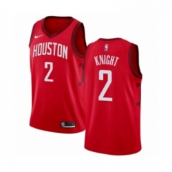 Youth Nike Houston Rockets 2 Brandon Knight Red Swingman Jersey Earned Edition 