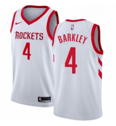 Youth Nike Houston Rockets 4 Charles Barkley Authentic White Home NBA Jersey Association Edition