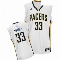 Mens Adidas Indiana Pacers 33 Myles Turner Swingman White Home NBA Jersey