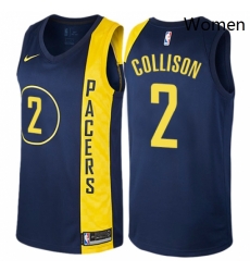 Womens Nike Indiana Pacers 2 Darren Collison Swingman Navy Blue NBA Jersey City Edition 