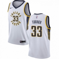 Womens Nike Indiana Pacers 33 Myles Turner Swingman White NBA Jersey Association Edition