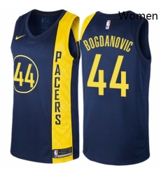 Womens Nike Indiana Pacers 44 Bojan Bogdanovic Swingman Navy Blue NBA Jersey City Edition 