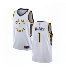 Youth Indiana Pacers 1 TJ Warren Swingman White Basketball Jersey Association Edition 