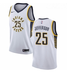 Youth Nike Indiana Pacers 25 Al Jefferson Swingman White NBA Jersey Association Edition