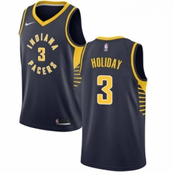 Youth Nike Indiana Pacers 3 Aaron Holiday Swingman Navy Blue NBA Jersey Icon Edition 