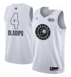 Youth Nike Jordan Indiana Pacers 4 Victor Oladipo Swingman White 2018 All Star Game NBA Jersey 