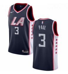 Womens Nike Los Angeles Clippers 3 Chris Paul Swingman Navy Blue NBA Jersey City Edition 