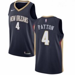 Womens Nike New Orleans Pelicans 4 Elfrid Payton Swingman Navy Blue NBA Jersey Icon Edition 