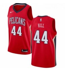 Womens Nike New Orleans Pelicans 44 Solomon Hill Swingman Red Alternate NBA Jersey Statement Edition