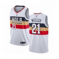 Youth New Orleans Pelicans 21 Darius Miller White Swingman Jersey Earned Edition 