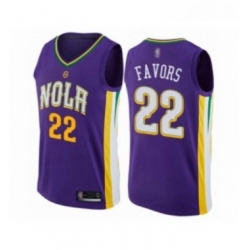 Youth New Orleans Pelicans 22 Derrick Favors Swingman Purple Basketball Jersey City Edition 