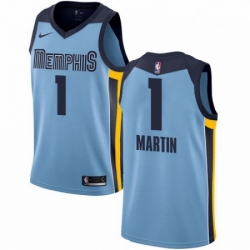 Mens Nike Memphis Grizzlies 1 Jarell Martin Swingman Light Blue NBA Jersey Statement Edition 