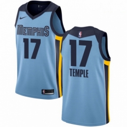 Mens Nike Memphis Grizzlies 17 Garrett Temple Swingman Light Blue NBA Jersey Statement Edition 