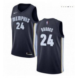 Mens Nike Memphis Grizzlies 24 Dillon Brooks Swingman Navy Blue Road NBA Jersey Icon Edition 