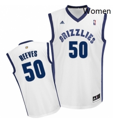 Womens Adidas Memphis Grizzlies 50 Bryant Reeves Swingman White Home NBA Jersey