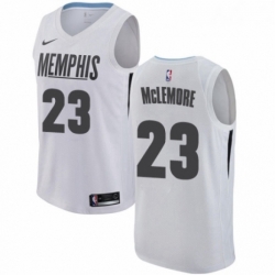 Womens Nike Memphis Grizzlies 23 Ben McLemore Swingman White NBA Jersey City Edition 