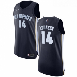 Youth Nike Memphis Grizzlies 14 Brice Johnson Authentic Navy Blue Road NBA Jersey Icon Edition 