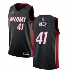 Mens Nike Miami Heat 41 Glen Rice Swingman Black Road NBA Jersey Icon Edition