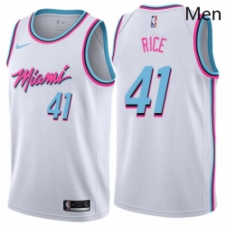 Mens Nike Miami Heat 41 Glen Rice Swingman White NBA Jersey City Edition