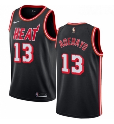 Womens Nike Miami Heat 13 Edrice Adebayo Authentic Black Black Fashion Hardwood Classics NBA Jersey 