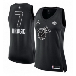 Womens Nike Miami Heat 7 Goran Dragic Swingman Black 2018 All Star Game NBA Jersey