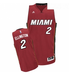 Youth Adidas Miami Heat 2 Wayne Ellington Swingman Red Alternate NBA Jersey