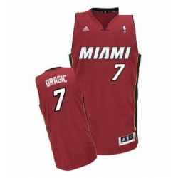 Youth Adidas Miami Heat 7 Goran Dragic Swingman Red Alternate NBA Jersey