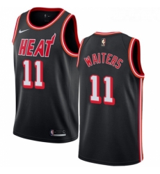 Youth Nike Miami Heat 11 Dion Waiters Swingman Black Black Fashion Hardwood Classics NBA Jersey