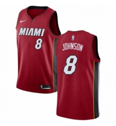 Youth Nike Miami Heat 8 Tyler Johnson Authentic Red NBA Jersey Statement Edition 