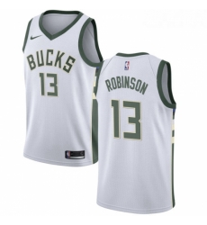 Womens Nike Milwaukee Bucks 13 Glenn Robinson Swingman White Home NBA Jersey Association Edition 