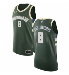 Youth Nike Milwaukee Bucks 8 Matthew Dellavedova Authentic Green Road NBA Jersey Icon Edition 