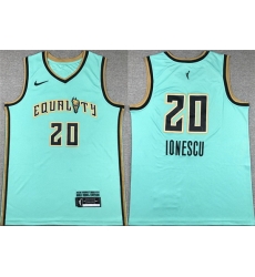 Men New York Liberties 20 Sabrina Ionescu Teal Stitched Jersey