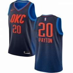 Mens Nike Oklahoma City Thunder 20 Gary Payton Swingman Navy Blue NBA Jersey Statement Edition