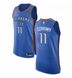 Youth Nike Oklahoma City Thunder 11 Detlef Schrempf Authentic Royal Blue Road NBA Jersey Icon Edition