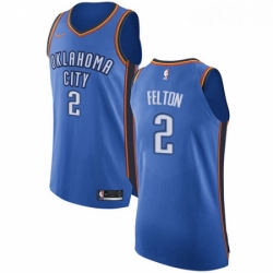 Youth Nike Oklahoma City Thunder 2 Raymond Felton Authentic Royal Blue Road NBA Jersey Icon Edition 